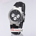 불가리 스포츠 디아고노 크르노그래프 가죽