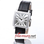 FrankMuller 마스터 스퀘어 보석 화이트 여성용