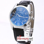 몽블랑 Timewalker Chronograph 가죽 블루