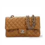 샤넬 캐비어 미듐 숄더백 주황색