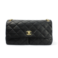 샤넬 11fw 듀얼포켓 숄더 블랙