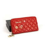 샤넬신상 장지갑 램스킨 레드
