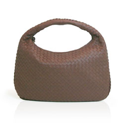 보테가 베네타  hobo lambskin - Medium Truffle