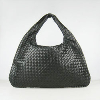 보테가 베네타  hobo lambskin - Black