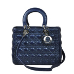 크리스찬 디올 램스킨 토트 9928 네이비