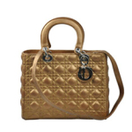 크리스찬 디올 램스킨 토트 9928 골드