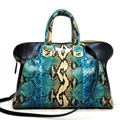 펜디 토드크로스백 뱀피무늬 블루