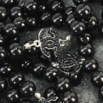 샤넬 진주 목걸이 블랙