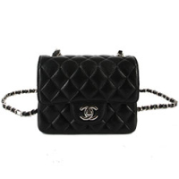 샤넬 클래식 미니백 캐비어 블랙/은장 2171
