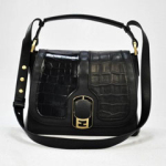 펜디 크로스백 악어무늬 블랙