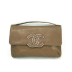 샤넬 2012ss 램스킨 핸들백 브라운