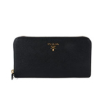 프라다 지갑 1M0506 블랙 금장