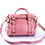 미우미우 리본 사첼백 RT0438 베이지핑크