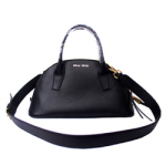 미우미우 볼링백 블랙