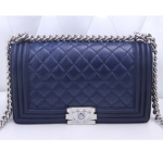 샤넬 보이백 네이비 CL-0976
