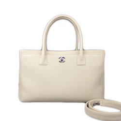 샤넬 서프백 아이보리 은장