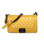 샤넬 보이백 미듐 페이던트 옐로우