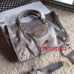 발렌시아가  발렌시아가 모터백 골드엣지 그레이 칼프스킨