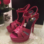 입생로랑 구두 레드