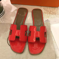 에르메스 오란 샌들 레드