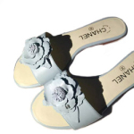 샤넬 슬리퍼 블루