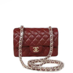샤넬 캐비어 클래식 플랩백2.55 버건디/금장 20cm