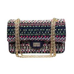 샤넬 빈티지 트위드 시즌백