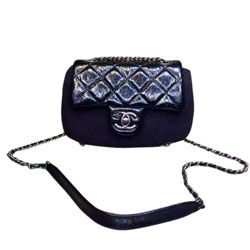 샤넬 칼프스킨 모직 플랩백