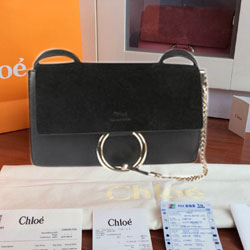 끌로에 faye 플랩백 블랙 미듐