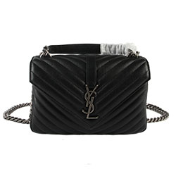 생로랑 모노그램 샤첼백 블랙