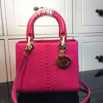 크리스찬디올 레이디디올백 미듐 스네이크레더