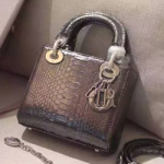 크리스찬디올 레이디디올백 미니 스네이크레더