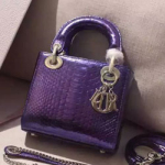 크리스찬디올 레이디디올백 미니 스네이크레더