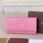 구찌 장지갑 핫핑크 G282414