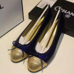 샤넬 단화 골드