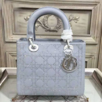 크리스찬디올 레이디디올백 블루그레이