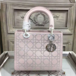 크리스찬디올 레이디디올백 연핑크