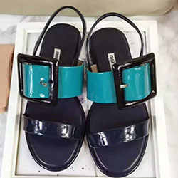 미우미우 샌들 네이비