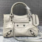 발렌시아가 미니 시티 소가죽 에토프