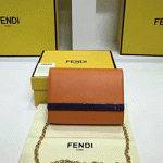 펜디 오렌지 가죽 체인 미니 크로스 2305