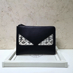 펜디 로마 백 벅스 가죽 클러치 레드