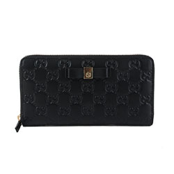 구찌 신상 나비리본 장지갑 블랙