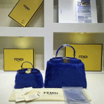 펜디 미디움 양털 크로스백