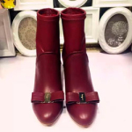 페레가모 부츠 레드