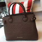 버버리 레이스 가죽 토드백