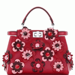 펜디 바이더웨이 미니 플라워 레드