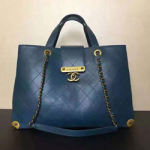 샤넬 램스킨 토트백