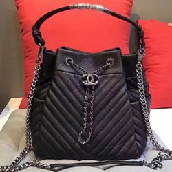 샤넬 카프스킨 투톤 크로스백