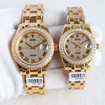 로렉스 데이저스트 금장 다이아판(블랙 다이얼) 39/34mm  Ref.88587 (최고급형)