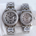 로렉스 데이저스트 은장 다이아판(블랙 다이얼) 39/34mm  Ref.88600 (최고급형)